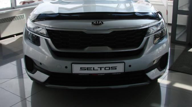 Дефлектор капота (мухобойка) Kia Seltos 2019- SIM